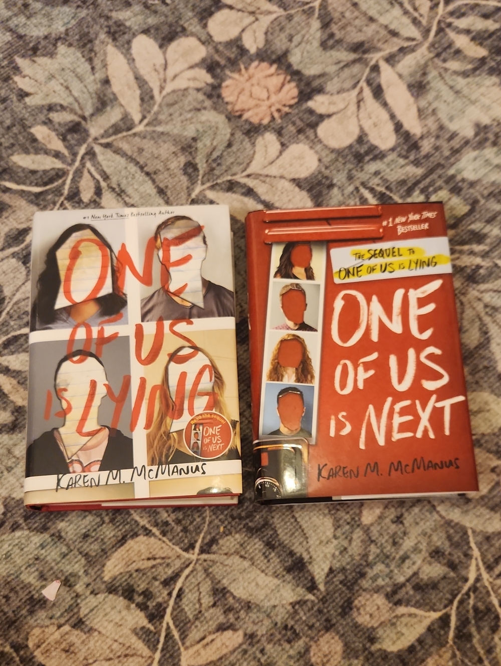 One of Us Is Lying Bundle by Karen M. McManus - Red & White Covers